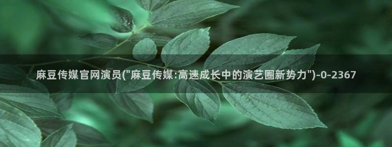 麻豆视频 更新专区：麻豆传媒官网演员(\